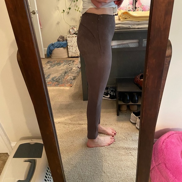 EUC Taupe Ann Taylor Suede Leggings - Picture 4 of 6